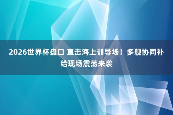 2026世界杯盘口 直击海上训导场！多舰协同补给现场震荡来袭